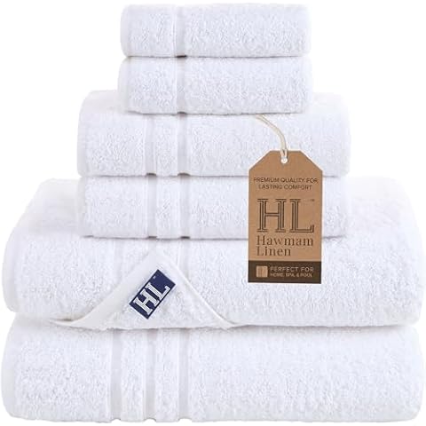 Hammam Linen 6-Piece Bath Towel Set Cover