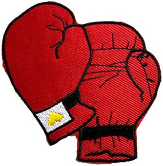 Patches DIY Boxing Gloves Iron On Patch Boxer Sports