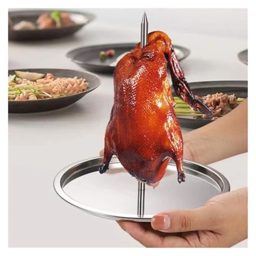 Brochette verticale en acier inoxydable durable avec socle de cuisson rigide