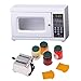 Produktbild perfeclan Puppenhaus 1/12 Miniaturmöbel Holzküche Mikrowelle & Brotbackautomat