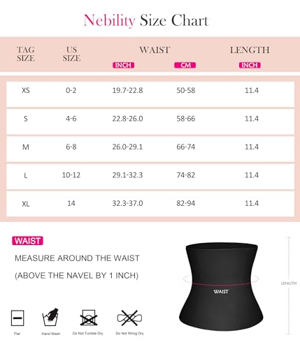 Nebility Womens' Waist Trainer Tummy Control Waist Cincher Slim Body Shaper thumb #5