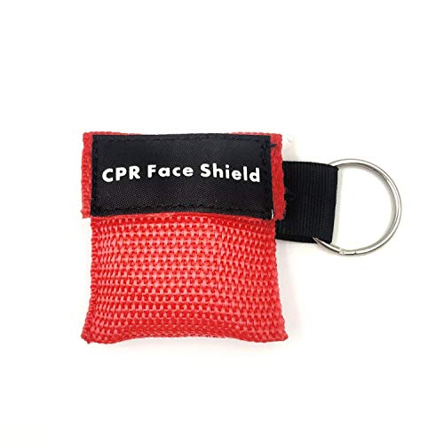 Pack Of 25Pcs Cpr Mask Keychain Ring Emergency Kit Sunyao Cpr Face Shields Pocket Mask For First Aid Or Aed Training #TOP1