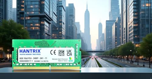 Image of 8GB DDR4 2400MHz Laptop RAM | PC4-19200 PC4-2400 | 260-Pin SODIMM 1.2V CL17 | High-Speed Memory Upgrade | 3-Year Warranty