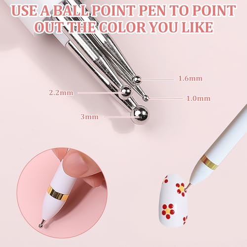 1 ferramenta de pontilhamento de unhas, ferramentas de pontilhamento de unhas para arte de unhas, fe