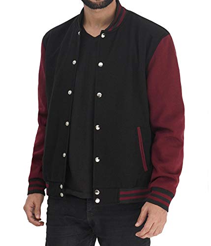 varsity bomber jacket mens