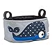 3 Sprouts Universal Stroller Organizer with Cup Holder - Durable Stroller Caddy Accessory for Storage, Stroller Bag, Whale