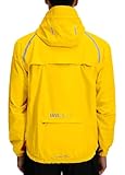 WILLIT Fahrradjacke Herren Regenjacke Wasserdicht mit Kapuze Leichte Radfahren Gear Windbreaker Atmungsaktiv Windjacke Verpackbar für Golf Radfahren Wandern Laufen Outdoor Hellgelb L