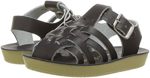Salt Water Sandal by Hoy Shoes Baby Girls Sun-San Sailor Flat Sandal, Black, 0 Infant | Image 6