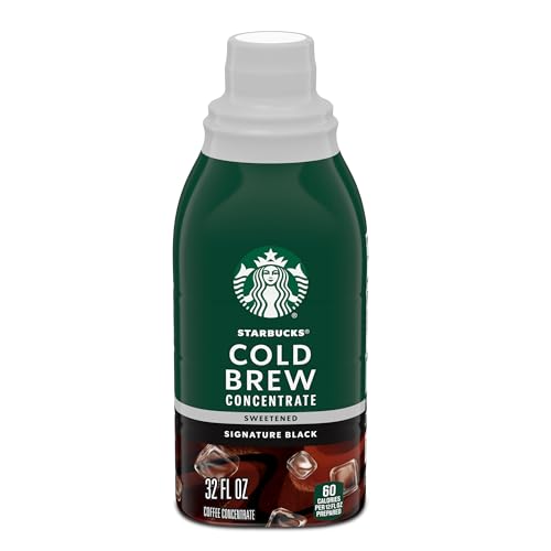 Comparison: Best Pookin Cold Brew 6 Starbucks Cold Brew Coffee Concentrate, Sweetened Signature Black, 100% Arabica, Multi-Serve Bottle (32 Fl Oz)