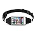 Top Fit Running Belt for Men + Women, Dual Pockets with Touch Screen, Holds All iPhones + Accessories, Completely Comfortable Running Belt for Running or Hiking. New (Dual Bag)