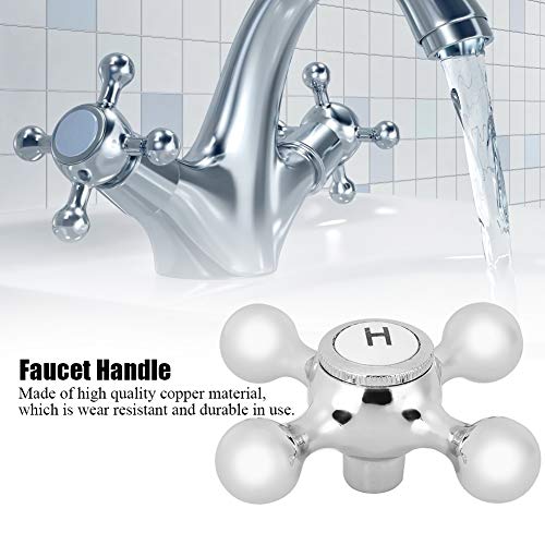 Wasserhahngriff, Kupfer Wasserhahnzubehör Komfortables, verschleißfestes, ergonomisches Design für das Badezimmer