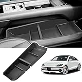 Neepiar Lower Center Console Organizer Tray Compatible with 2023 2024 Hyundai Ioniq 6 Storage Box Interior Accessories Insert Tray Secondary Accessories