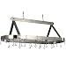 Old Dutch 48-by-18-Inch Oval Pot Rack with 16 Hooks, Satin Nickel
