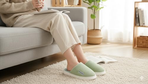 Image of DRUNKEN Slippers For Women Winter Sandals Casual Flats Home Footwear Man Girls Sliders Flip Flops Chappals Ladies Clogs Sleeper Slides Stylish Ortho Soft