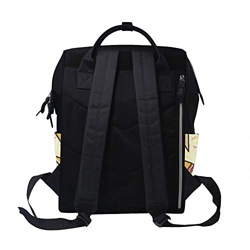 Sac à dos multifonction maman Ruchen imprimé crème glacée de 39 cm