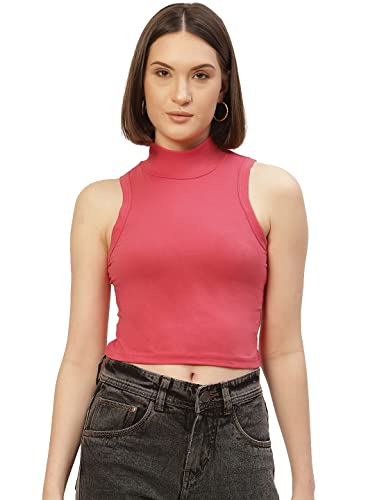 Image of Women Solid Super Soft streachable Cotton Blended Crop Top