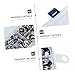 Homoyoyo 180pcs Stainless Steel Countersunk Gasket Decorative Cup Washers for Crafts Plumbing and Industrial Use Easy to Install