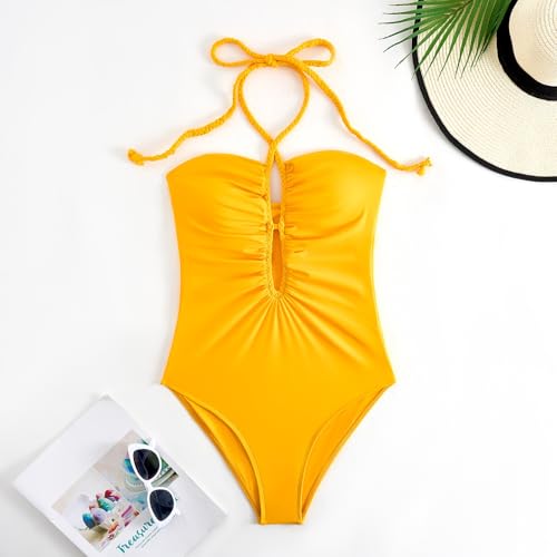 Image of AARAM Stylish Premium Women's One Piece Swimsuit with Cover Ups Wrap Skirt Sarong Retro Floral Print Monokini Tummy Control Swimwear, Printed Swimming Costume for Women Beach Wear