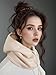 BA UNIQUE FASHION Unisex Sporty Snood Hat with drawstring Hood Scarf Neck Warmer Winter Balaclava Hood (Ivory)