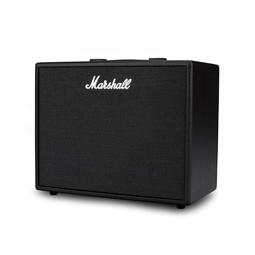 Marshall CODE50 Digital Combo Guitar Amp - Digital Effects and 100+ Presets | Preamp and Power Amp Models | 3.5 mm Aux Input | Bluetooth Connectivity | 50W Output - Black