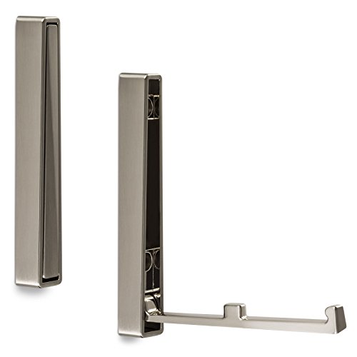 SOTECH Aufbau Klapphaken BARI Edelstahloptik 120 x 16 x 15 mm Kleiderhaken klappbar Garderobenhaken zum aufschrauben