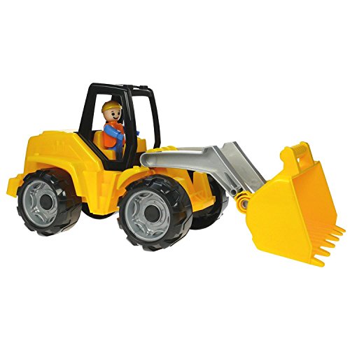 Lena 04412 - Truxx Schaufellader, ca. 37 cm und Spielfigur, Blau,...