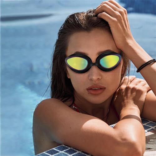 Lunettes de natation antibuée et étanches avec sangle ajustable pour la plongée - 2