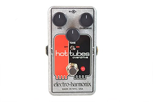 electro-harmonix HOTTUBESNANO - Pedal de distorsión para guitarra, color plateado