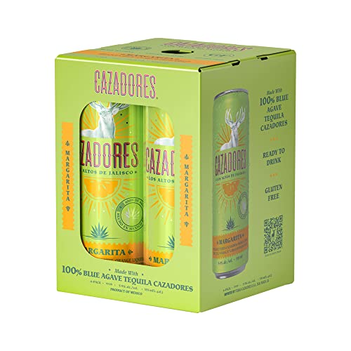 Cazadores Margarita 4-355mL Cans, 11.8 proof