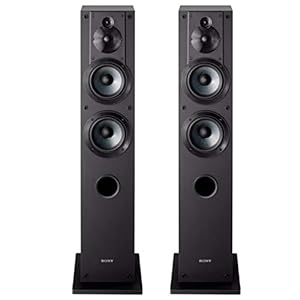 Sony SS-CS3 3-Way 4-Driver Floor-Standing Speaker – Pair (Black)