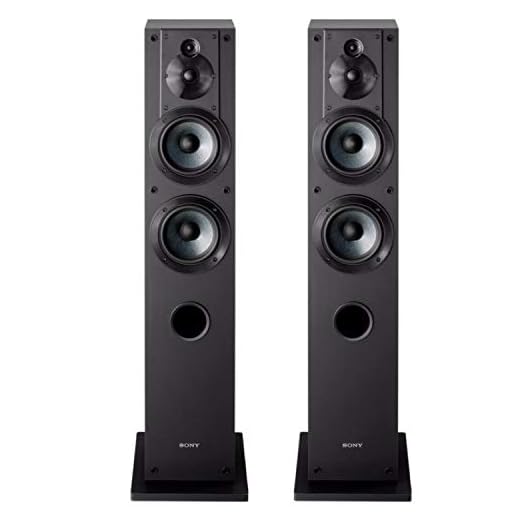 Sony SS-CS3 3-Way 4-Driver Floor-Standing Speaker - Pair (Black)