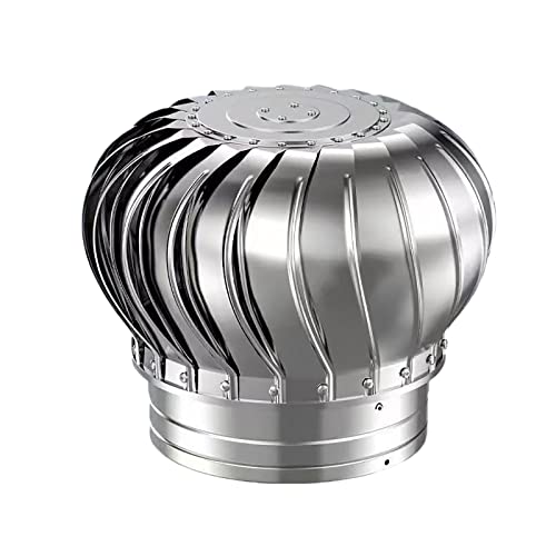 Sombrerete de chimenea giratorio de acero inoxidable 304 con kit de aerogenerador vertical