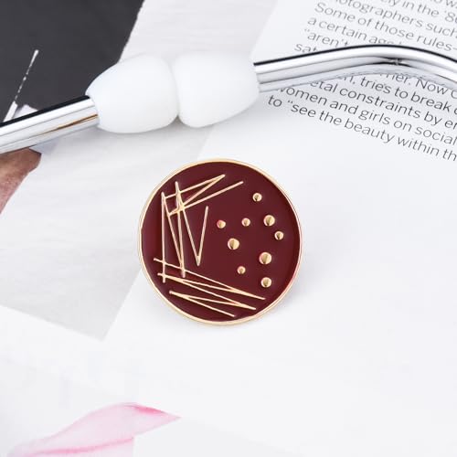 Image of Science and Medical Microscope Brooch,Colorful Enamel Lab Pin Jewelry for Scientists Laboratory Enthusiasts Badge Gifts