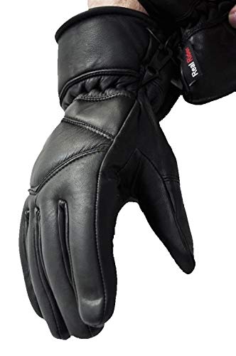 Motorcycle Leather Gloves (Large) - Thumbnail 2