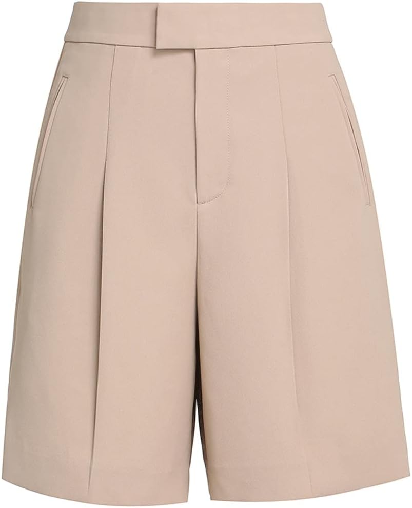 Five-Point Suit Pants Women's Spring and Clothes Medium Pants High Waist Casual Shorts