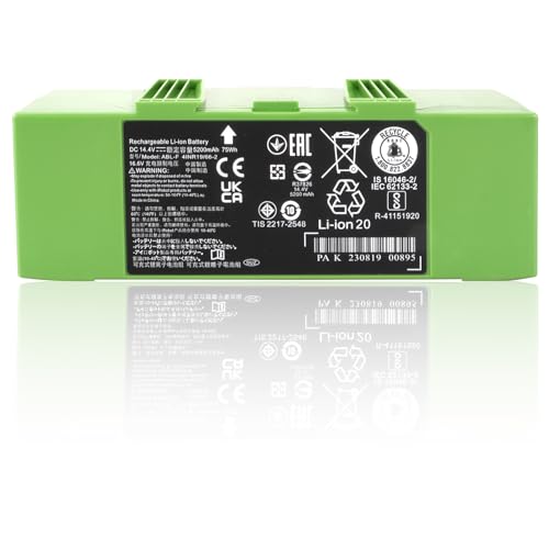 ABL-F 4460mAh 14,4V Batería Compatible con iRobot Roomba i7, i7+, i3, i3+, i4, i4+, i8, j7, j7+, e5 y e6 Series Aspiradoras Robot