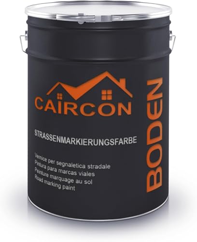 CAIRCON Peinture de traçage routier - marquage de sol, parking, terrain - pour trafic intense - Blanc 2,5L