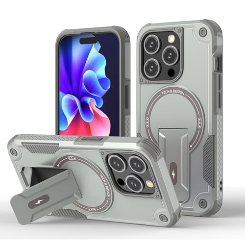 Coque iPhone 16 Pro Max gris silicone pour vidéo et charge