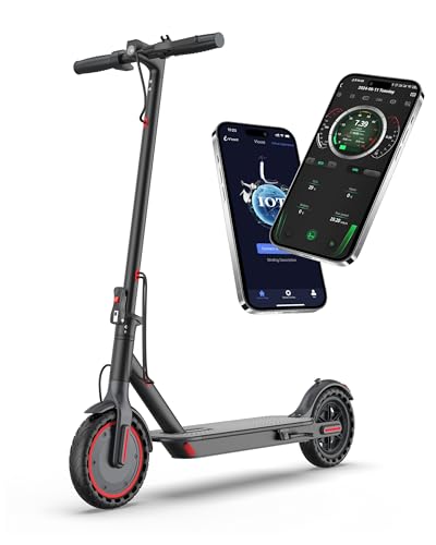 MAXSHOT V7 Electric Scooter, 350W Powerful Motor, 16MPH Top Speed,16Miles Long Range, 8.5' Solid Tires Folding Commuter Escooter with Double Braking Systems for Adults and Teens