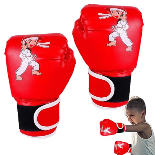 Guantes de boxeo para niños, guantes transpirables para niños, guantes para entrenamiento con saco de boxeo, kickboxing, sparring - para saco de boxeo, entrenamiento juvenil, kickboxing para niños de