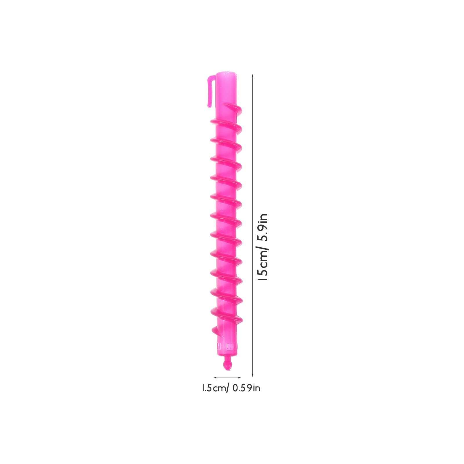 GANAZONO Varillas Abs Suaves Color Aleatorio de Permanente en Espiral 100piezas para Rizar Cabello para Cabello Largo en Salones y Uso Doméstico