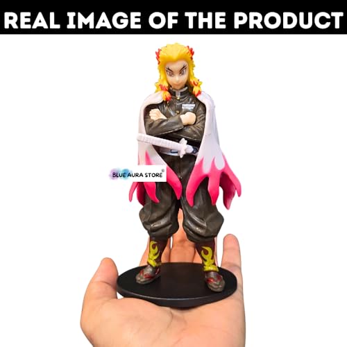 Image of Blue Aura Anime Action Figure Height -15cm Multicolour PVC for Anime Fans | Rengoku 15cm