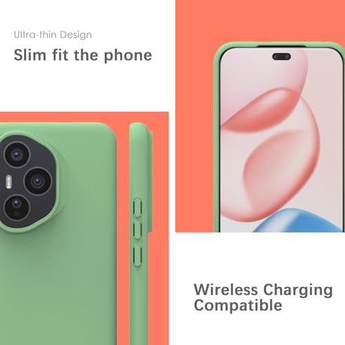 Coque silicone Honor 400 Pro YATWIN vert menthe antichoc - 5