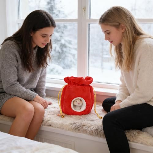 Cama para hámster y cobayas pequeñas con nido térmico lavable 3