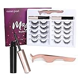 Magnetische Wimpern, 10 Paar Magnetische Falsche Wimpern Natürlich Wiederverwendbare Wasserdicht Künstliche Wimpern Wiederverwendbar Schwarz Magnetischer Eyeliner Für Wimpern Magnetisch Kein Kleber