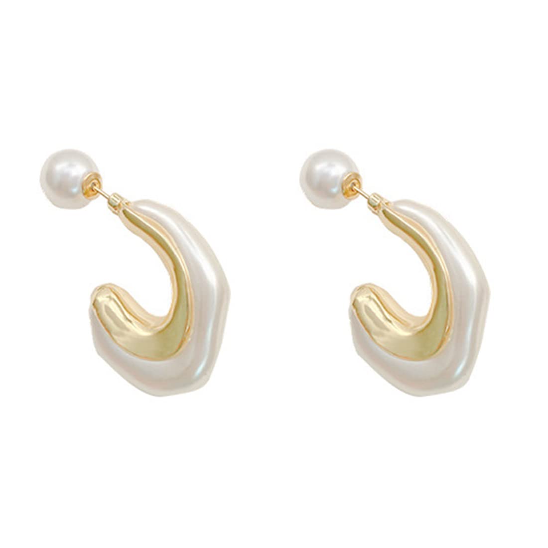Yellow Chimes Earrings For Women Gold Toned Half Moon Shape Bali Clip On Hoop Earrings For Women and Girls (B0B8DF3NJK) Amazon Price History, Amazon Price Tracker