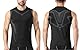 Smatstyle Kompressionsshirt Tank Top Herren Ärmelloses Laufshirt Atmungsaktives Funktionsshirts Sports Trainingsshirt Fitness (DE/NL/SE/PL, Alphanumerisch, L, Regular, Regular, Schwarz)