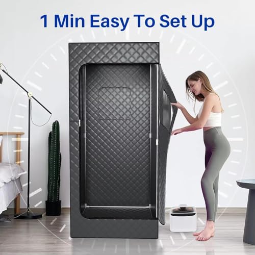 Sauna portable à domicile avec générateur de vapeur 2,6L et télécommande