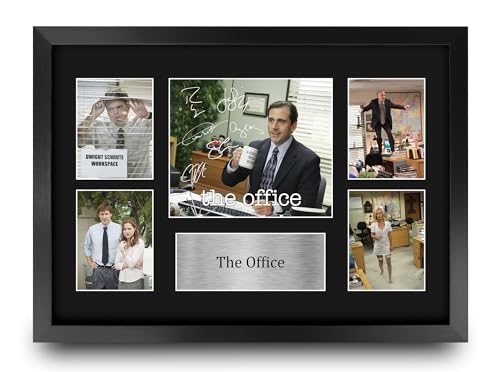 Autographe imprimé The Office US cadre photo montage A3 affichage mural série télévisée