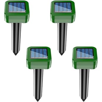 Solar Powered Repeller Mole Voles Gopher Mice and Rats Rodent Repeller Pest Control Snake Repellent Mole Deterrent Waterproof Animal Control 4